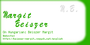 margit beiszer business card